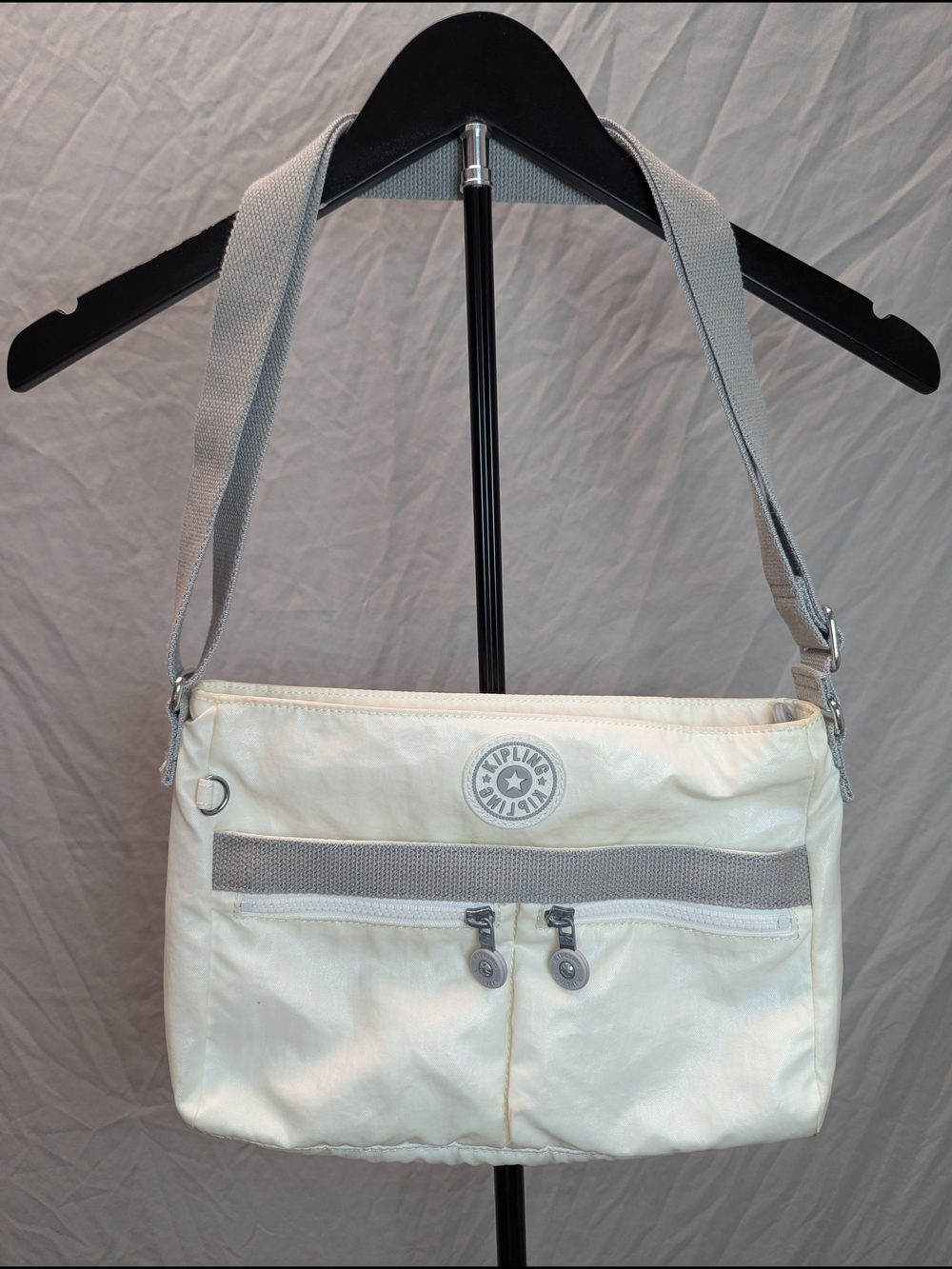 Kipling New Angie Crossbody Bag 6KH PURE ALABASTER